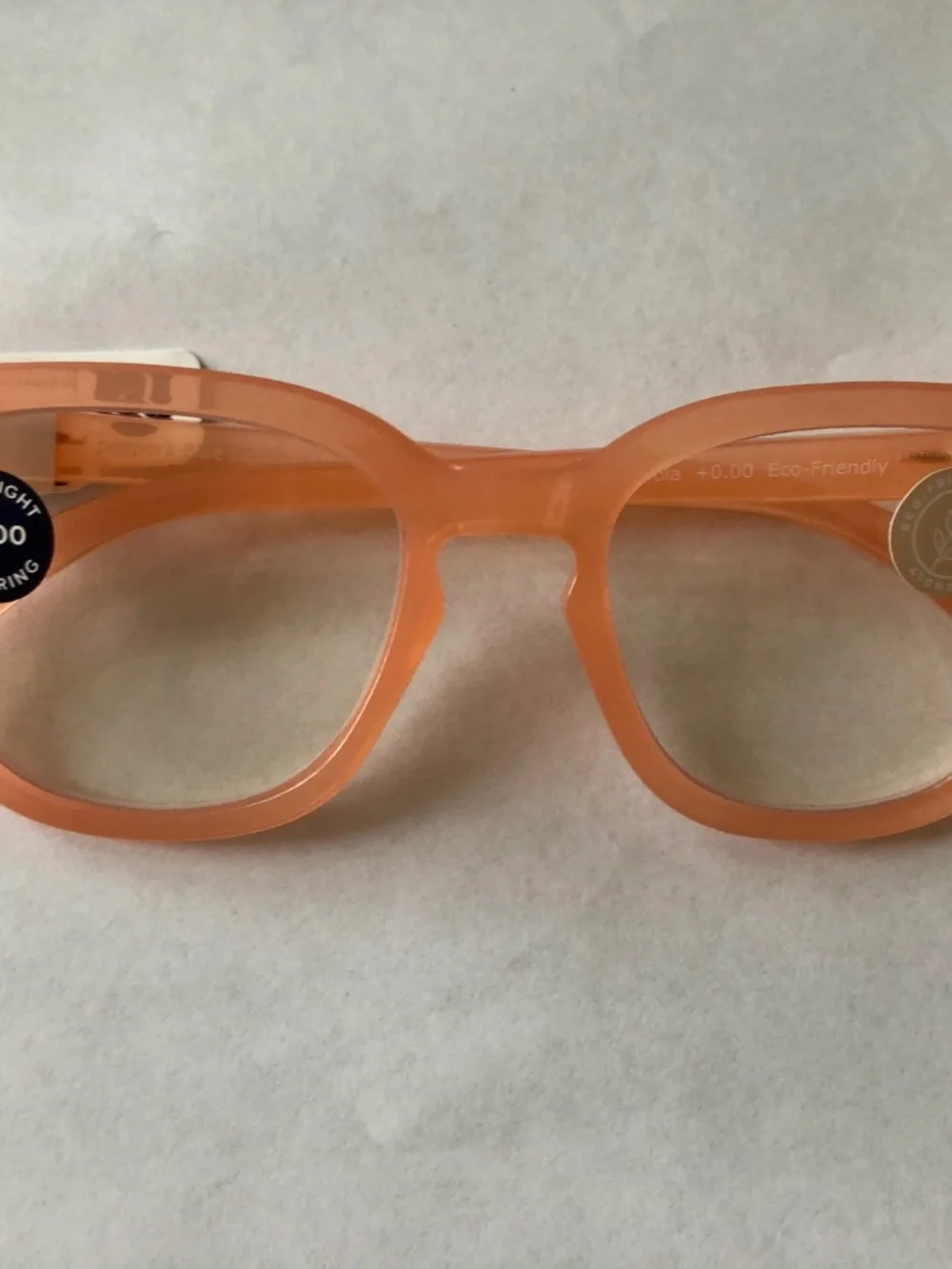 New Anthropologie Peepers Nola Sherbet Blue Light Filter Glasses +0.00